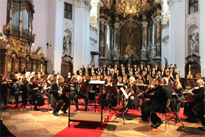 Die Musiker in der Stiftskirche